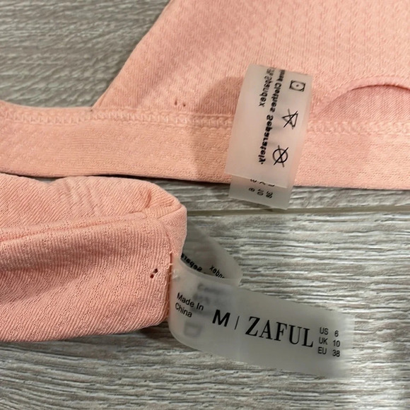NWT Zaful Forever Young Bikini Peach Pink 6 - Picture 13 of 14